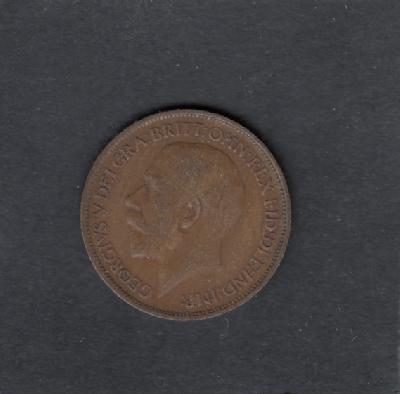 Beschrijving: 1/2 Penny GEORGIUS V